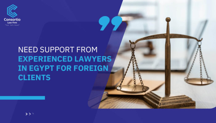Need support from Experienced lawyers in Egypt for foreign clients