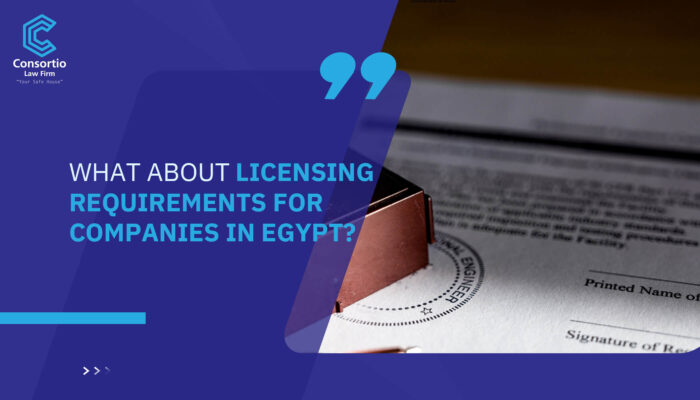 What about licensing requirements for companies in Egypt?