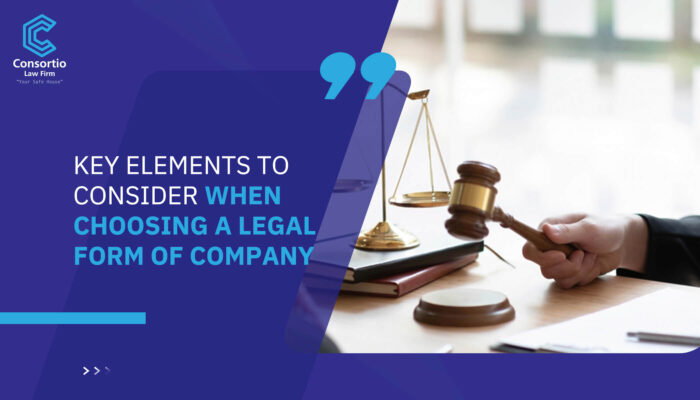 Key elements to consider when choosing a legal form of company