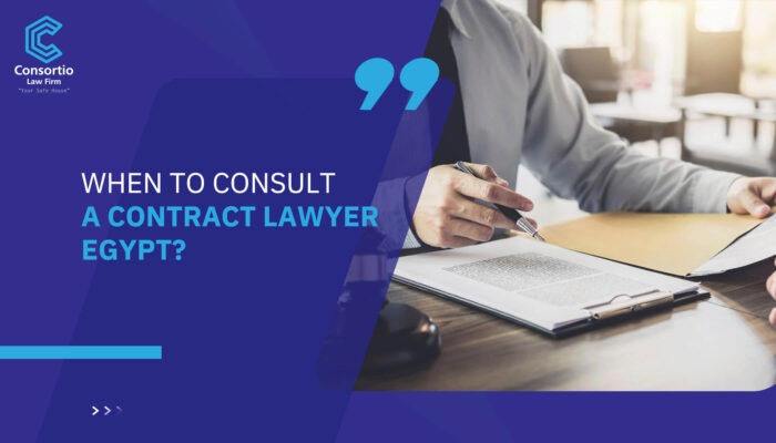 When to Consult a Contract Lawyer Egypt?
