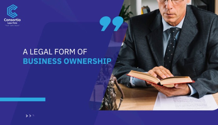 A legal form of business ownership