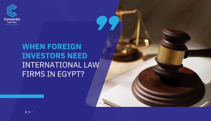 When Foreign Investors Need International Law Firms in Egypt?