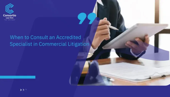 Accredited Specialist in Commercial Litigation