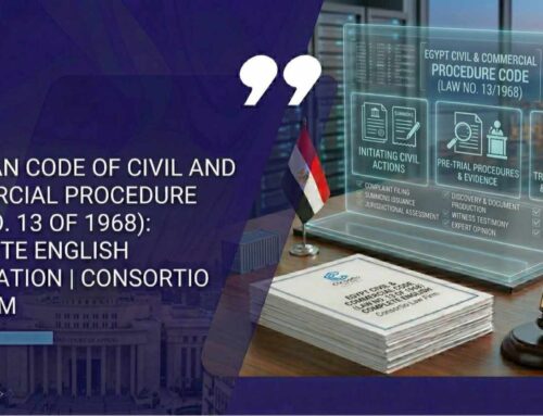 Egyptian Code of Civil and Commercial Procedure (Law No. 13 of 1968): Complete English Translation