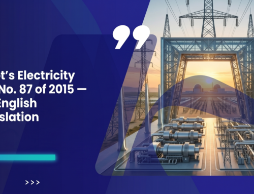 Egypt’s Electricity Law No. 87 of 2015 — Full English Translation