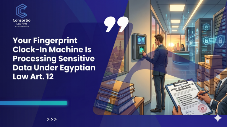 Your Fingerprint Clock-In Machine Is Processing Sensitive Data Under Egyptian Law (Art. 12)