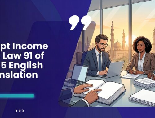 Egypt Income Tax Law 91 of 2005 Full English Translation