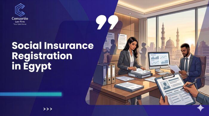 Social insurance registration in Egypt — Consortio illustration of an organised employer registration file.